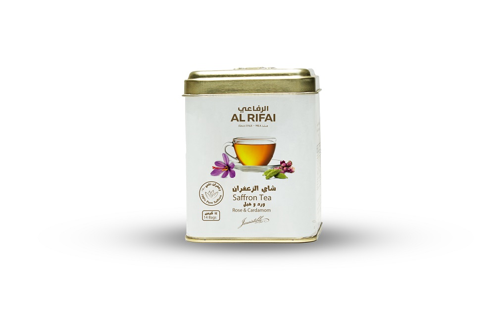 شاي الزعفران  - ورد وهيل - 14 كيس